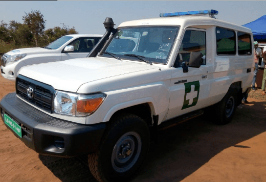 Ambulance donated by the UNHCR